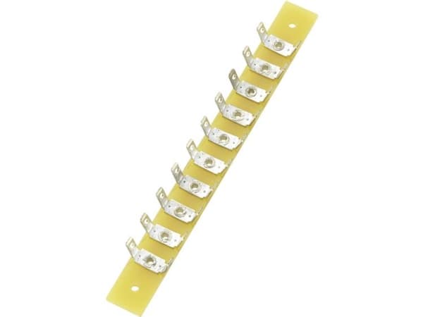 TRU COMPONENTS Loddeliste enkeltrække Samlet antal poler 10 Epoxyd (L x B x K) 100 x 10 x 1.6 mm 1 stk 1 stk