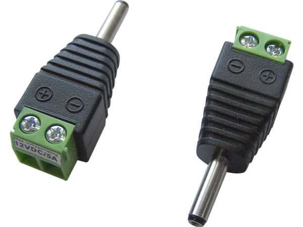 TRU COMPONENTS LT-DC3.5M Lågspänningskontakt Kontakt, rak 3,5 mm 1,3 mm 1 st