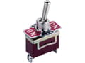 Pikkukuva 1 / 3: Kytkin 250 V/AC 10 A 2 x On/Off/On KN3 rest/0/hrush 1 kpl.
