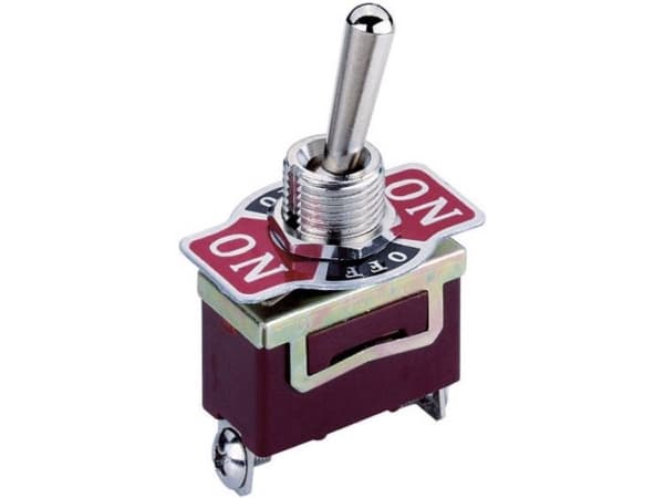 Kytkin 250 V/AC 10 A 2 x On/Off/On KN3 rest/0/hrush 1 kpl.