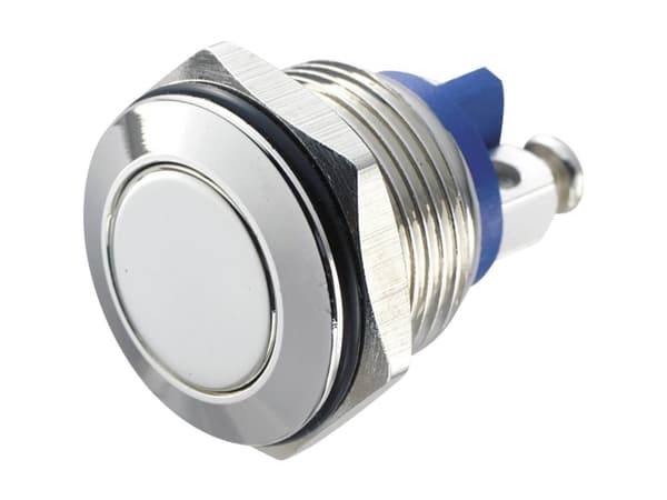 TRU COMPONENTS GQ 16F-N Kiinteä painike 48 V/DC 2 A 1 x Pois päältä/(Päälle) IP65 Kosketus 1 kpl