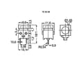 Miniatyrbild 2 av 4: TRU COMPONENTS 703524 DS660S-S BK Trykknap 100 V 1 A 1 x Off/(On) Tastende (L x B) 10 mm x 10 mm 1 stk