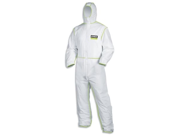 Uvex 9871014, Hvit, 3XL, Voksen, Unisex, Lange ermer, Full lengde