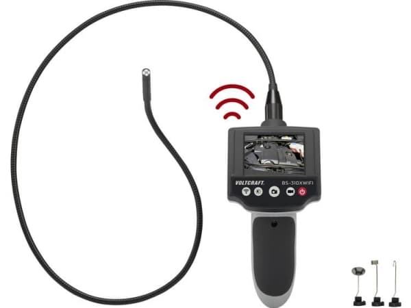 VOLTCRAFT BS-310XWIFI Endoskop Probe Ø: 8 mm Sondelængde: 88 cm