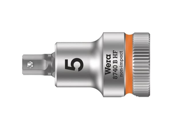 Wera 05003033001, Stikkontakt, 3/8", Metrisk, 1 hoder, 5 mm, Kromvanadiumstål