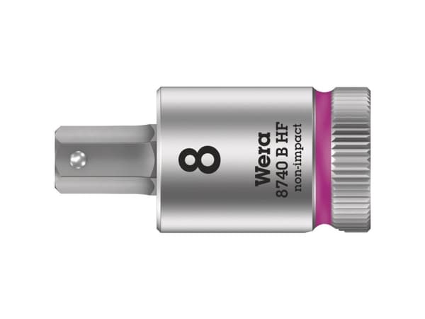 Wera 05003039001, Stikkontakt, 3/8", Metrisk, 1 hoder, 8 mm, Kromvanadiumstål