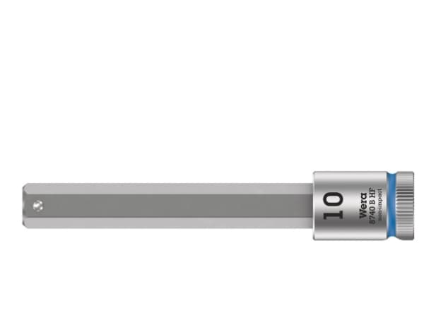 Wera 05003044001, Stikkontakt, 3/8", Metrisk, 1 hoder, 10 mm, Kromvanadiumstål