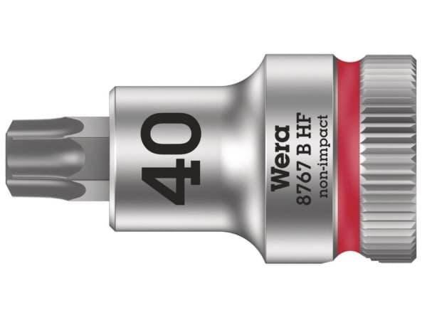 Wera 05003068001, Pistorasia, 3/8", 1 pää(t), T40, Kromivanadiini-teräs, Kromi