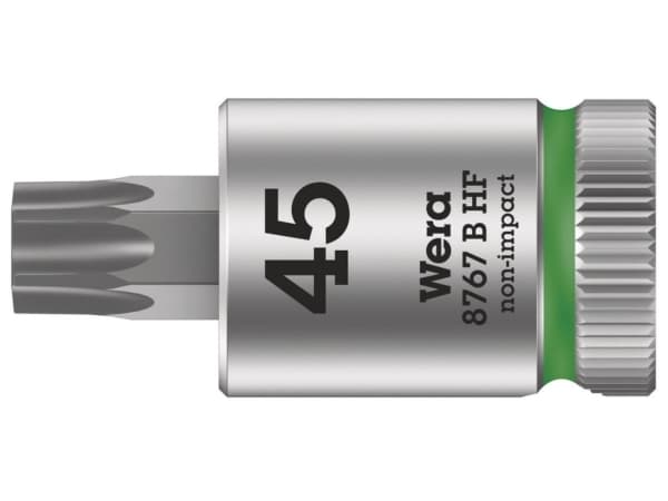 Wera 05003070001, Sokkel, 3/8", 1 huvud(er), T45, Krom-vanadium-stål, Krom