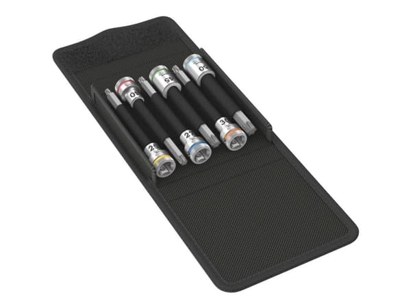 Wera 8767 B TORX HF 1, Støpselsett, 3/8", Metrisk, 6 hoder, 40,25,27,30,45,50 mm