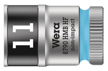 Wera 05003745001, Stikkontakt, 3/8", Metrisk, 1 hoder, 11 mm, Kromvanadiumstål