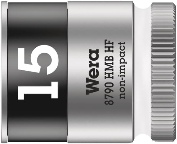 Wera 8790 HMB HF, Krom vanadium stål (Cr-V), 9,53 mm (0.375"), 1 stk, Tjeckien, 23,5 mm, 2,9 cm
