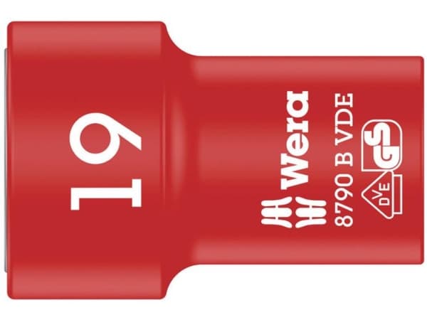 Wera 8790 B 19, Stikkontakt, 3/8", Imperisk, 1 hoder, 46 mm