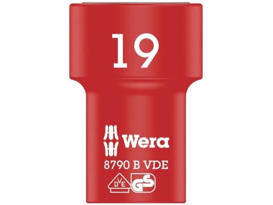 Wera 8790 B 19, Stikkontakt, 3/8", Imperisk, 1 hoder, 46 mm