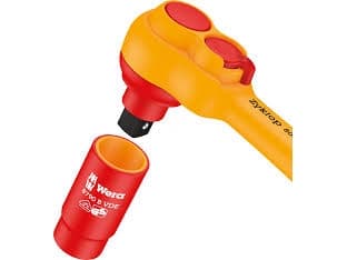 Wera 8007 B VDE, Hylsnyckel, 1 styck, Rostfritt stål, L-formad, Plast, Stål, CE