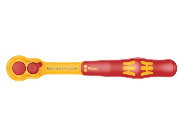 Wera 8007 B VDE, Hylsnyckel, 1 styck, Rostfritt stål, L-formad, Plast, Stål, CE