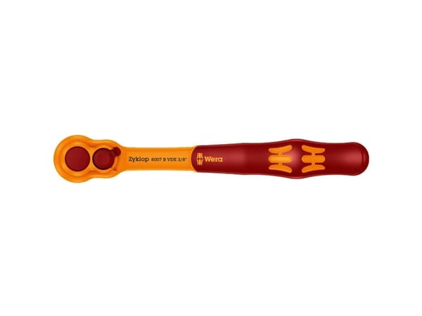 Wera 8007 B VDE, Hylsnyckel, 1 styck, Rostfritt stål, L-formad, Plast, Stål, CE