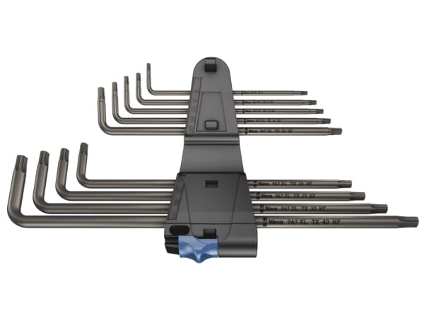 Wera 05024450001, L-torx nyckel, T10, T15, T20, T25, T27, T30, T40, T8, T9, Svart, Stål, Plast, CE