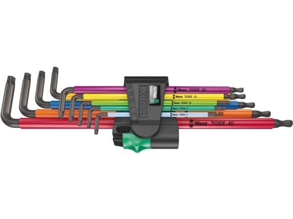 Wera 967/9 TX XL - L-nøkkelsett - 9 deler - inn holder
