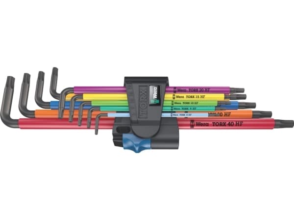 Wera 967/9 TX XL - L-nøkkelsett - 9 deler - inn holder
