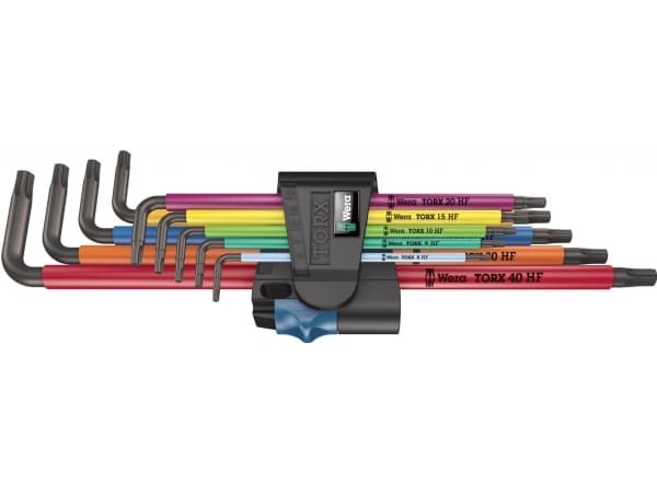Wera 967/9 TX XL - L-nøkkelsett - 9 deler - inn holder