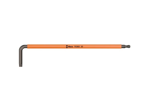 Wera 967 SPKXL, L-torx nyckel, T30, Orange, 195 mm, 37 mm, 1 styck