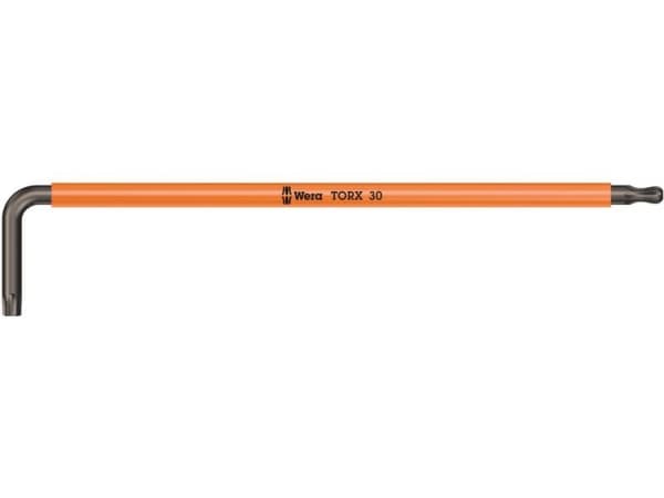 Wera 967 SPKXL, L-torx nyckel, T30, Orange, 195 mm, 37 mm, 1 styck