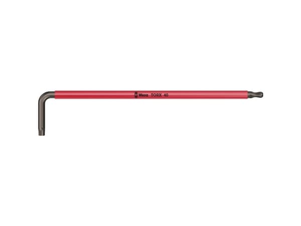 Wera 967 SPKXL, L-torx-nøkkel, T40, Rød, 224 mm, 42 mm, 1 stykker