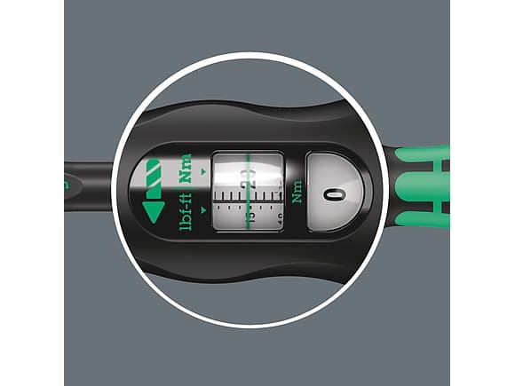 Wera 05075653001, Skrallenøkkel, Ft-lb, Kg-m, Mekanisk, Sort, Grønn, 372 mm