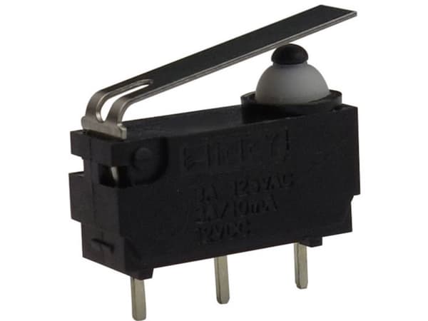 Zippy DW-N3S-01P0D-Z Mikrokytkin DW-N3S-01P0D-Z 12 V/DC 3 A 1 x On/(On) Painike 1 kpl 1 kpl