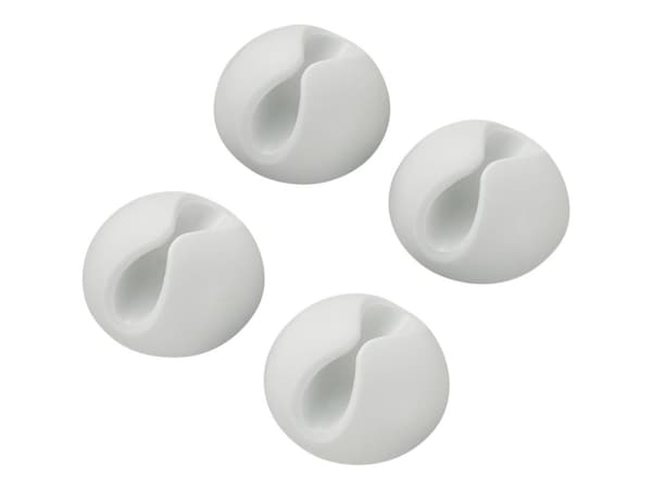 TRU COMPONENTS SWC-10WT/4P Kabelhållare Självhäftande 542241 Bundle-Ø-område 9 mm (max) Vit 4 st
