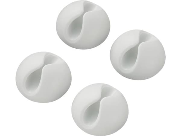 TRU COMPONENTS SWC-10WT/4P Kabelhållare Självhäftande 542241 Bundle-Ø-område 9 mm (max) Vit 4 st