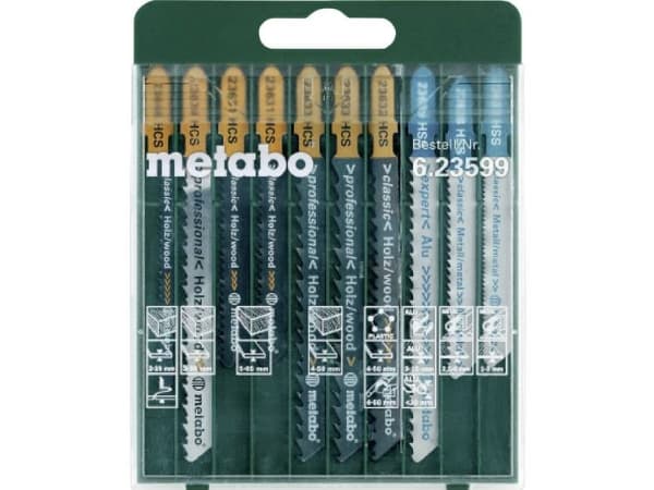 Metabo 623599000, Palapelisahanterät, metalli, muovi, puu, 10 kpl