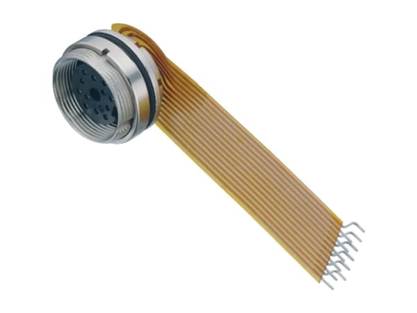 BINDER 09 0132 300 12, 3 A, 60 V, Hunstik, metallinen, IP67