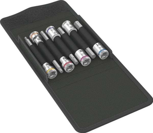 Wera 8740 B HF 1, Pistorasiasarja, 3/8", Metrinen, 7 pää(t), 4,5,6,7,8,9,10 mm