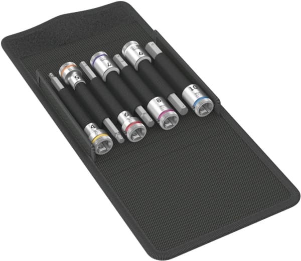 Wera 8740 B HF 1, Pistorasiasarja, 3/8", Metrinen, 7 pää(t), 4,5,6,7,8,9,10 mm