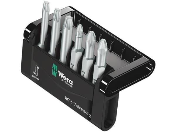 Wera Bit-Check, 6 stykker, firkant, 1, 2, 3, 1x # 1x50 mm 3x # 2x50 mm 2x # 3x50 mm