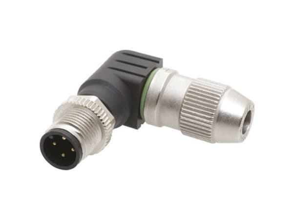 Harting 21 01 140 5081 Sensor-, aktuator-stik, M12 Stik, vinklet Pol-tal (RJ): 4 1 stk
