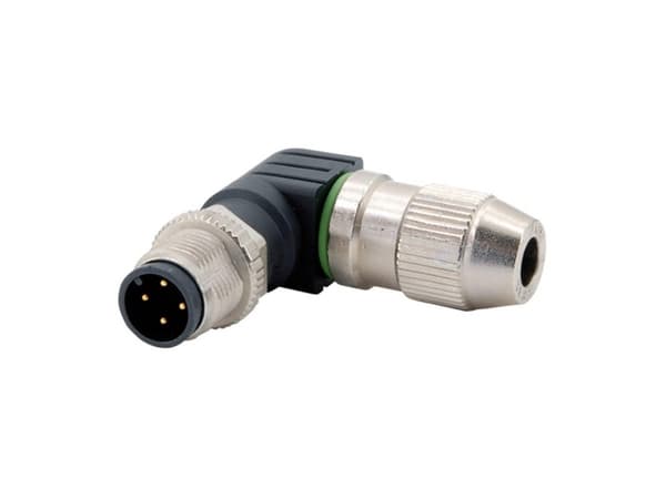 Harting 21 01 140 5081 Sensor-, aktuator-stik, M12 Stik, vinklet Pol-tal (RJ): 4 1 stk