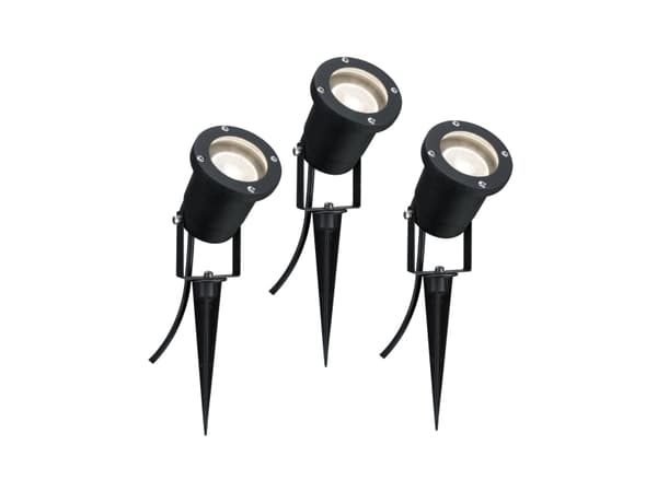Paulmann 988.97, Markbelysning utomhus, Svart, Gjuten aluminium, IP65, Trädgård, Golvmontering