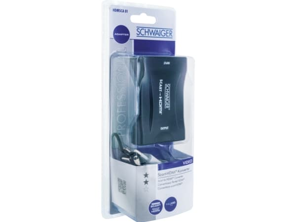 SCHWAIGER PROFESSIONAL - Videotransformator - SCART - HDMI - sort