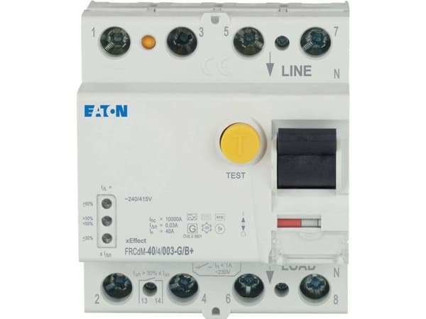 Eaton FRCDM-40/4/003-G/B+, Jordfelsbrytare, 10000 A, IP20