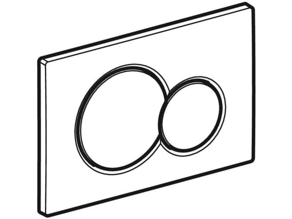 Geberit 115.770.21.5, Skylleplate, Kromfarget, Geberit, 246 mm, 13 mm, 164 mm