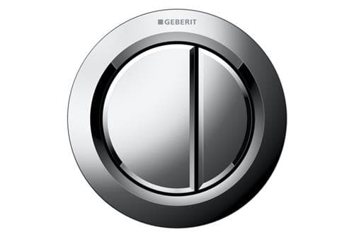 Geberit betj. Omega01 2skyl Kr - fjernudløsning pneumatisk - Blankforkromet