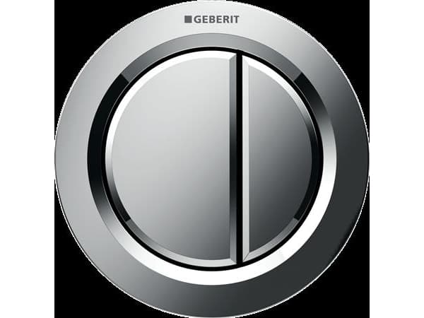 Geberit betj. Omega01 2skyl Kr - fjernudlösning pneumatisk - Blankforkromet