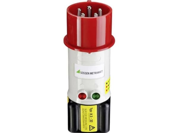 Gossen Metrawatt A3-32 Mätadapter CEE-kontakt 32 A 5-stift - Bussning 4 mm