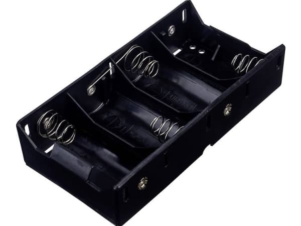 TRU COMPONENTS BH-143D Batteriholder 4 R20 (D) Loddetilslutning