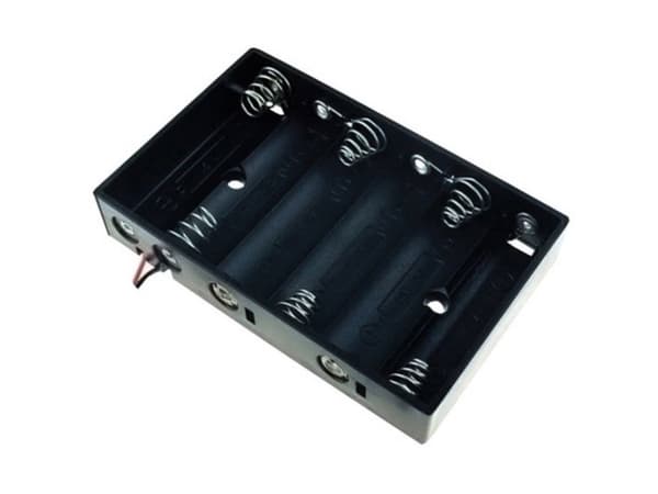 TRU COMPONENTS BH-364A Batteriholder 6 R6 (AA) Kabel
