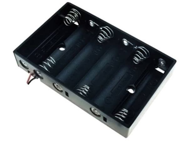 TRU COMPONENTS BH-364A Batteriholder 6 R6 (AA) Kabel