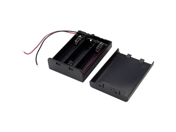 TRU COMPONENTS SBH-331AS Batteriholder 3 R6 (AA) Kabel